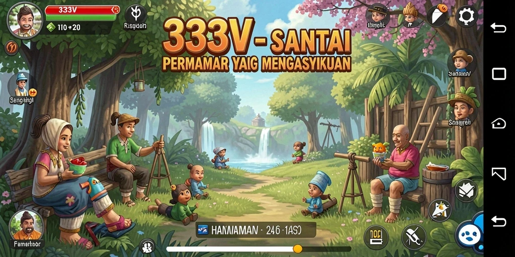 Tampilan gameplay menampilkan aksi mengasyikkan dalam 333V.