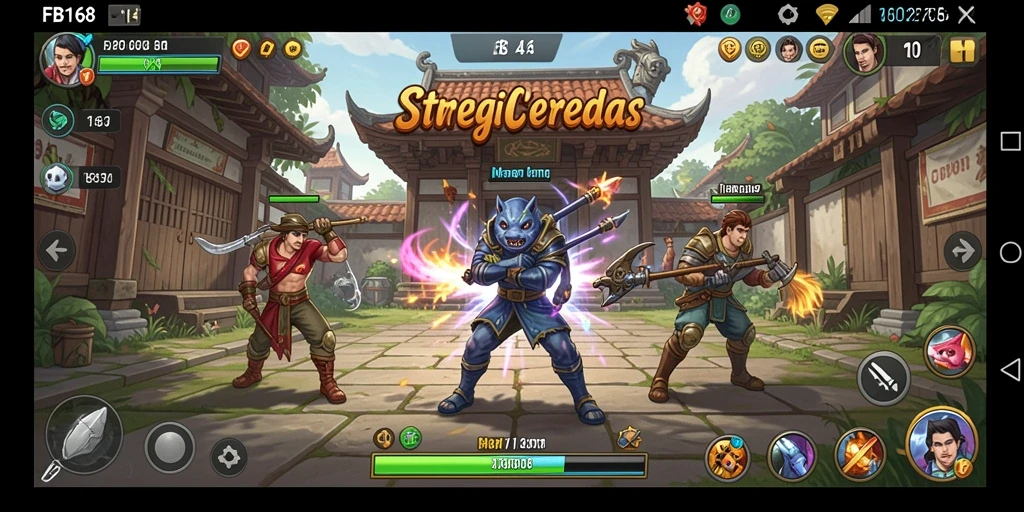 Screenshot utama FB168 menampilkan gameplay strategis yang mendebarkan.