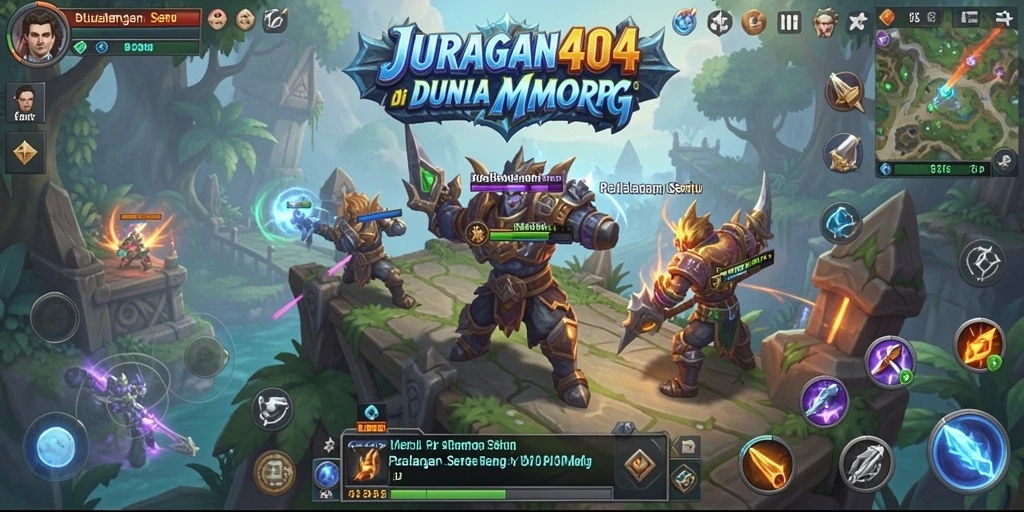 Gameplay seru dan grafis menawan di JURAGAN404.