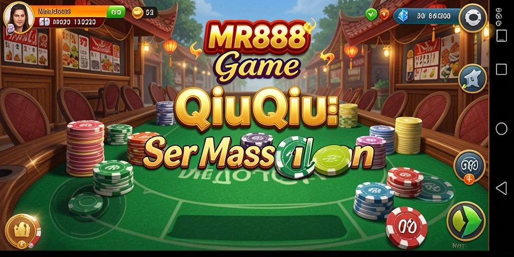 Tampilan screenshot MR888 yang menampilkan aksi seru QiuQiu.