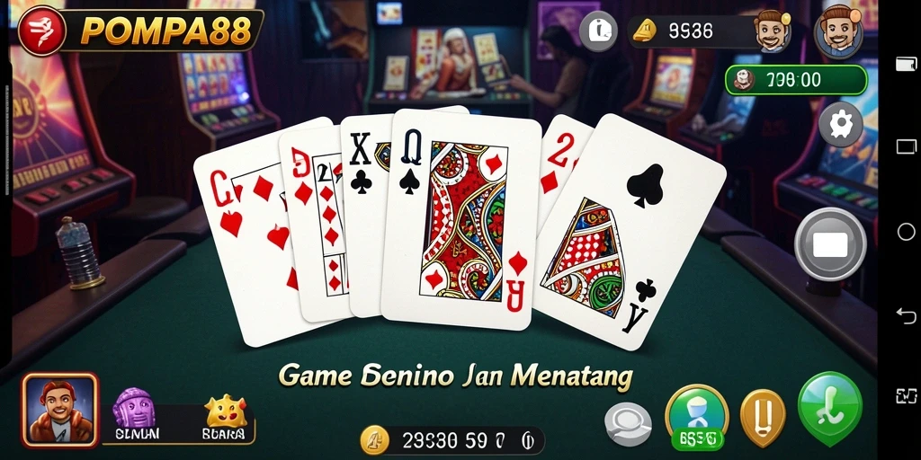 Tampilan gameplay domino yang menarik dan penuh tantangan.