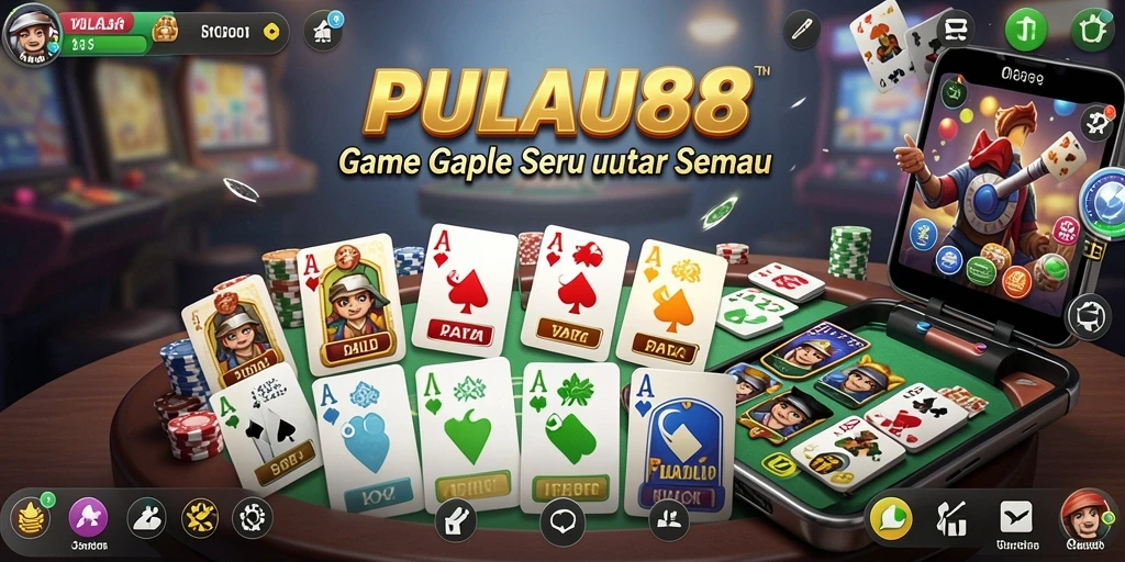 Tampilan game Gaple yang seru dan interaktif di PULAU88.