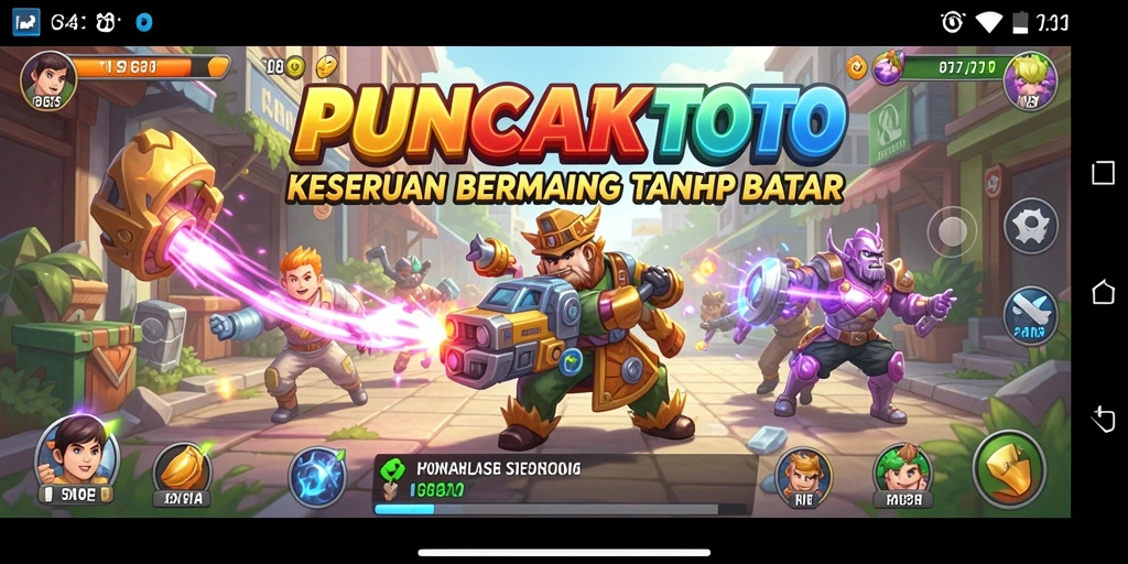 Tampilan seru gameplay PUNCAKTOTO yang memikat.