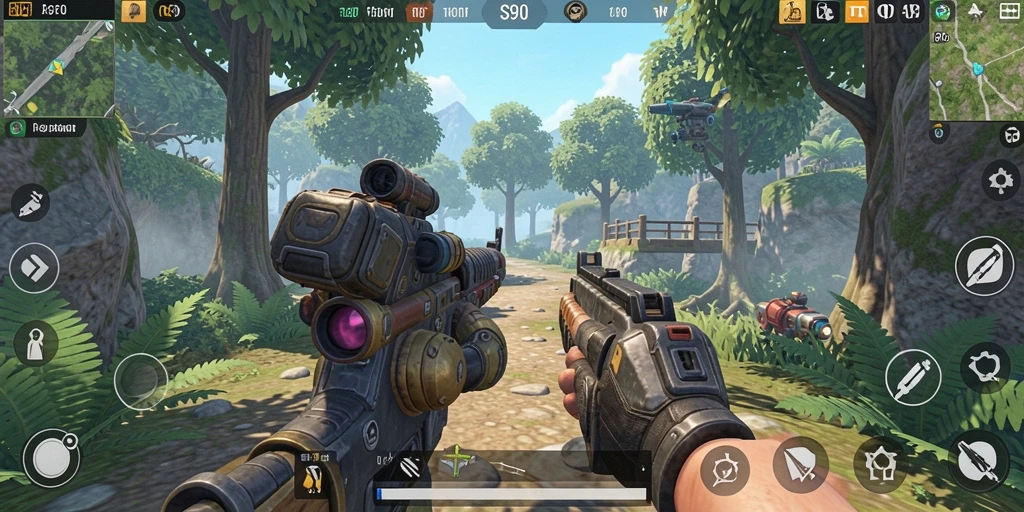 Tangkapan layar utama S80 menampilkan aksi gameplay TPS yang mendebarkan.