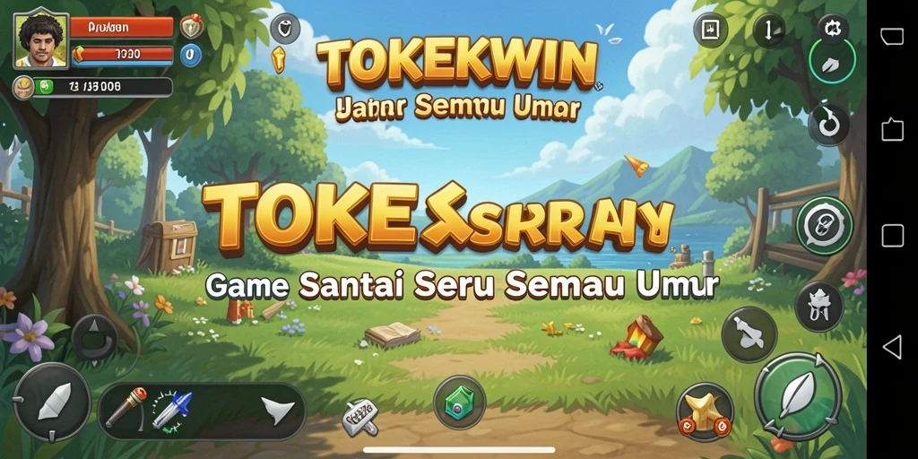 Screenshot gameplay TOKEKWIN yang menampilkan keseruan bermain di dalamnya.