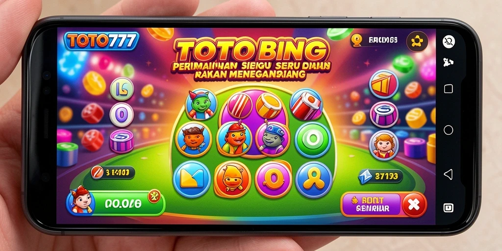 Screenshot gameplay yang menunjukkan kemeriahan permainan Bingo TOTO777.