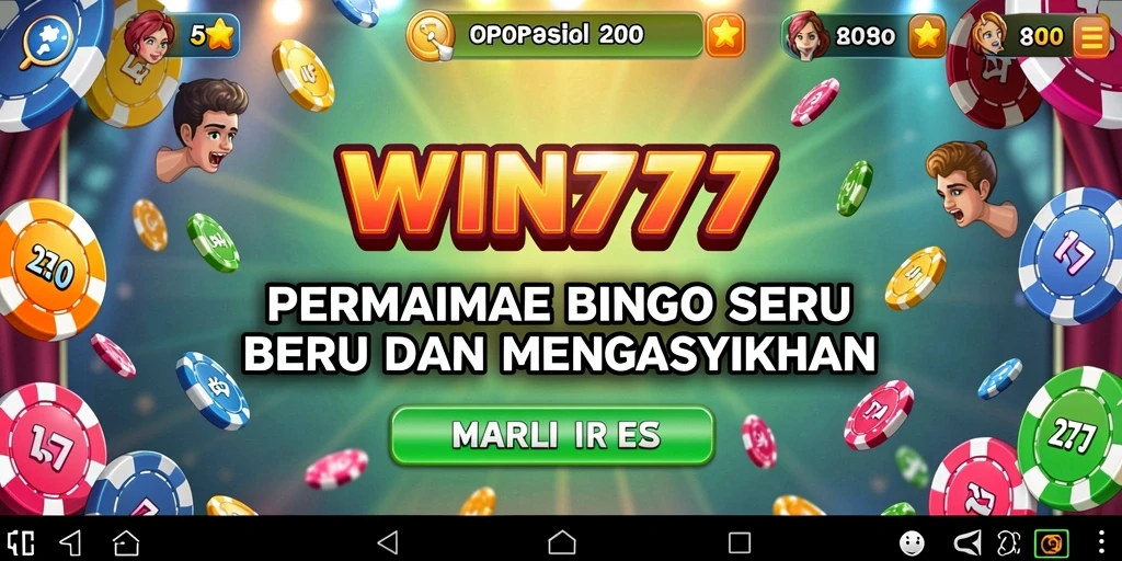 Tampilan gameplay seru dari aplikasi Bingo WIN777.