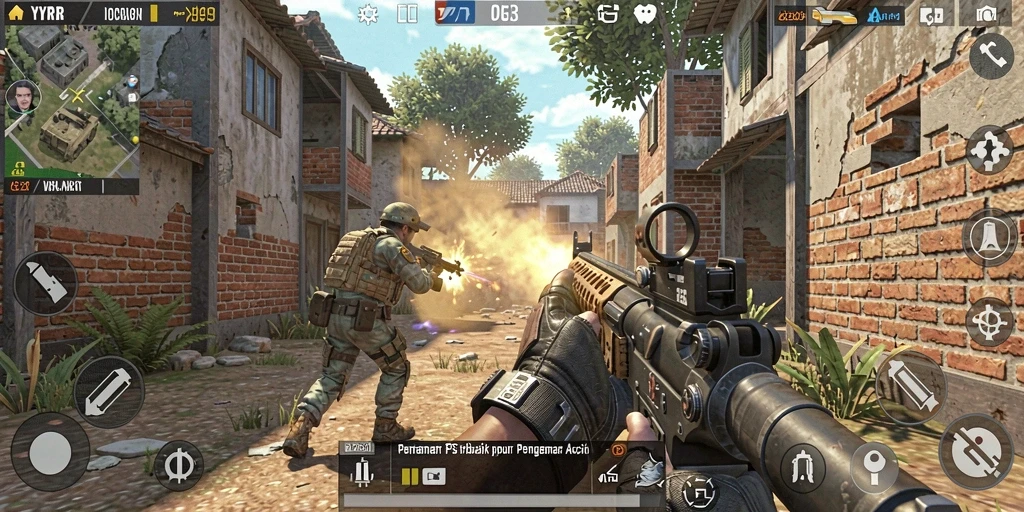 Tangkapan layar gameplay YYRR yang mendebarkan.